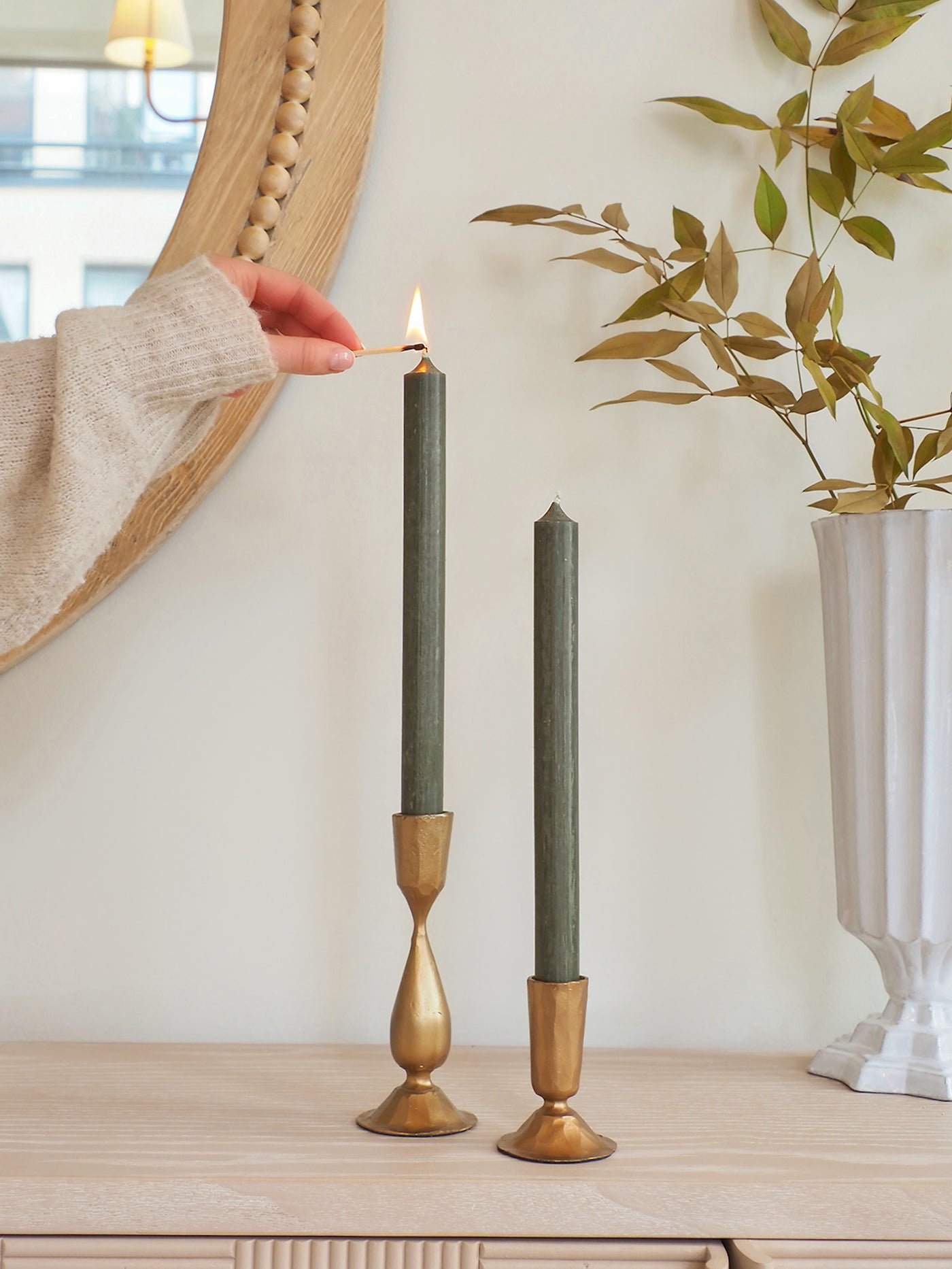 Twilight Pine Grove Taper Candle 10"
