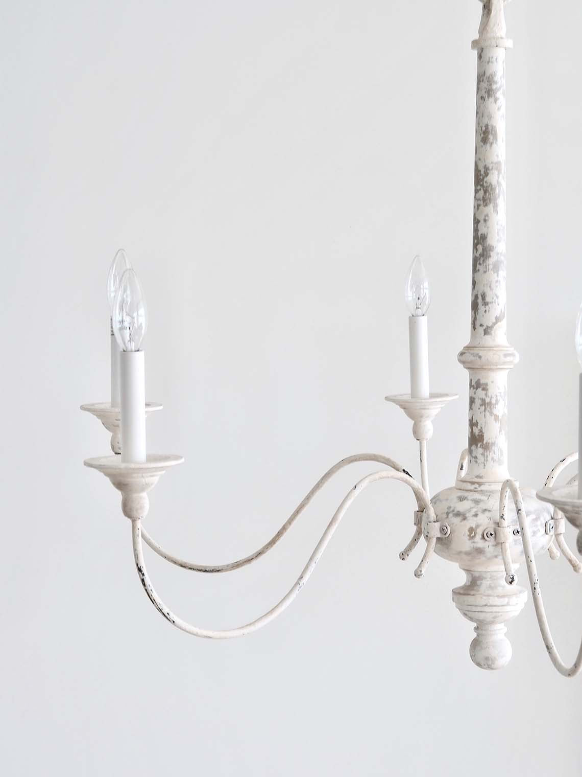 Country Chandelier | Belgian White - The Cross Decor & Design