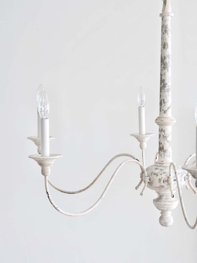 Country Chandelier | Belgian White