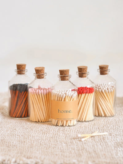 Apothecary Dark Wood Match Bottle