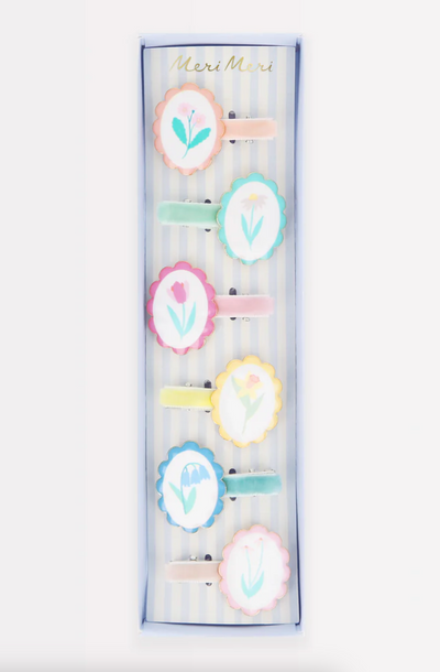 Flower Cameo Hair Clips - The Cross Decor & Design