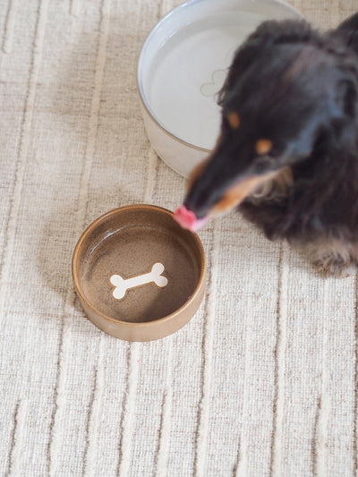 Bonely Brown Pet Bowls - The Cross Decor & Design