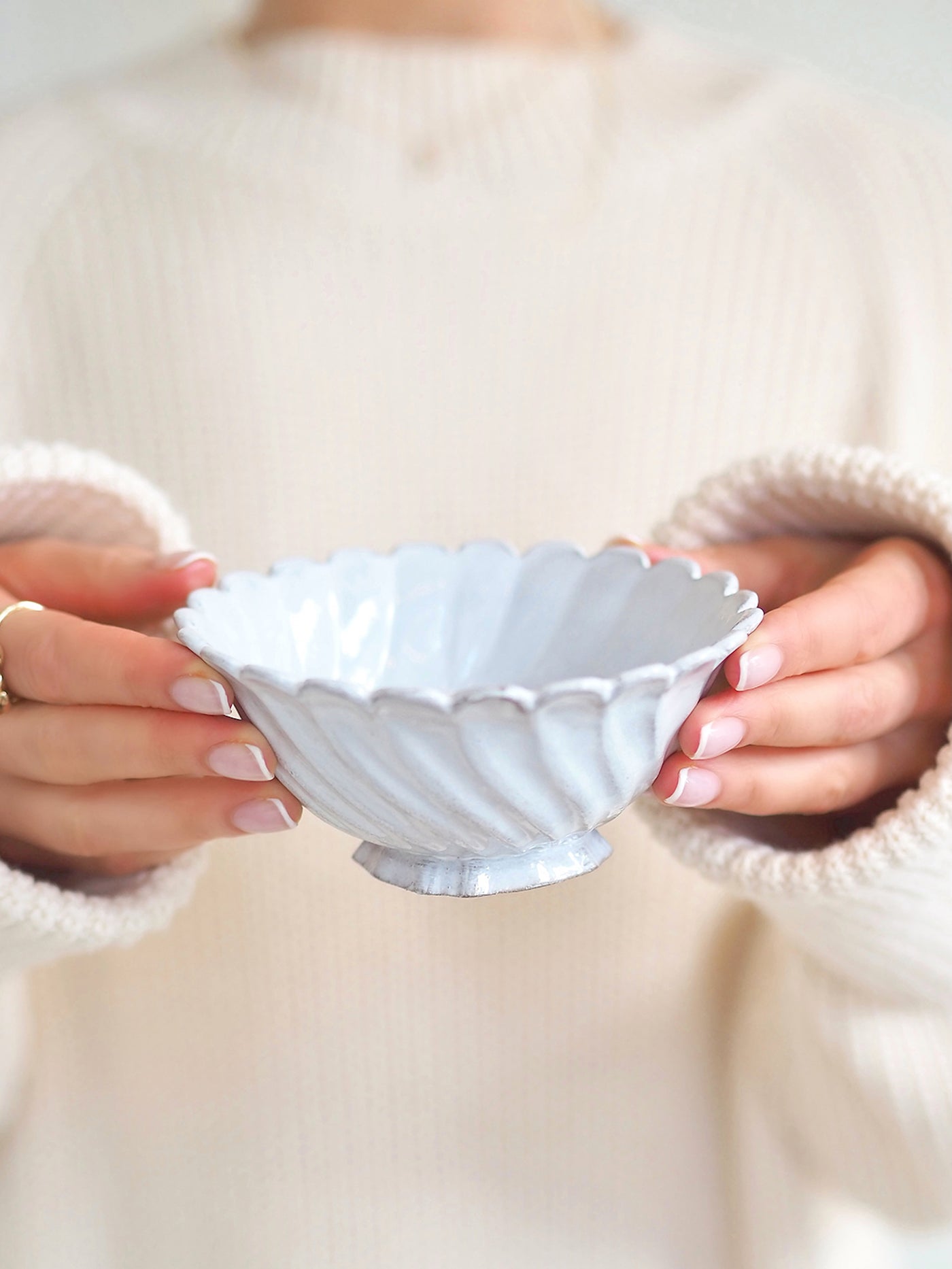 Astier De Villate | Peggy Bowl on Stand | Large - The Cross Decor & Design