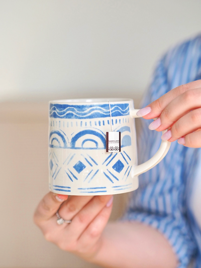 Mosaic Blue Mug, 1 - The Cross Decor & Design