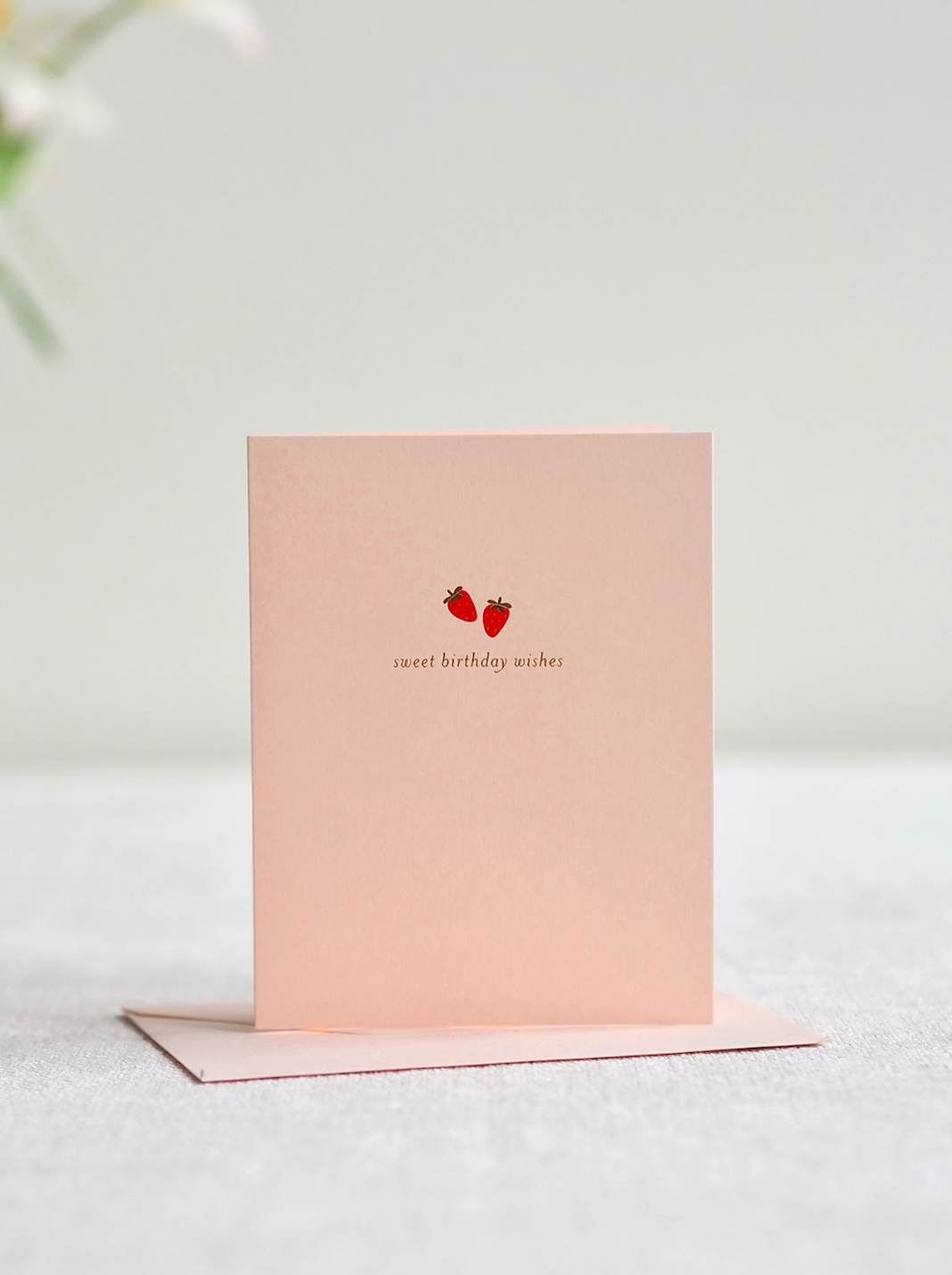 Strawberry Sweet Birthday Wishes Card - The Cross Decor & Design