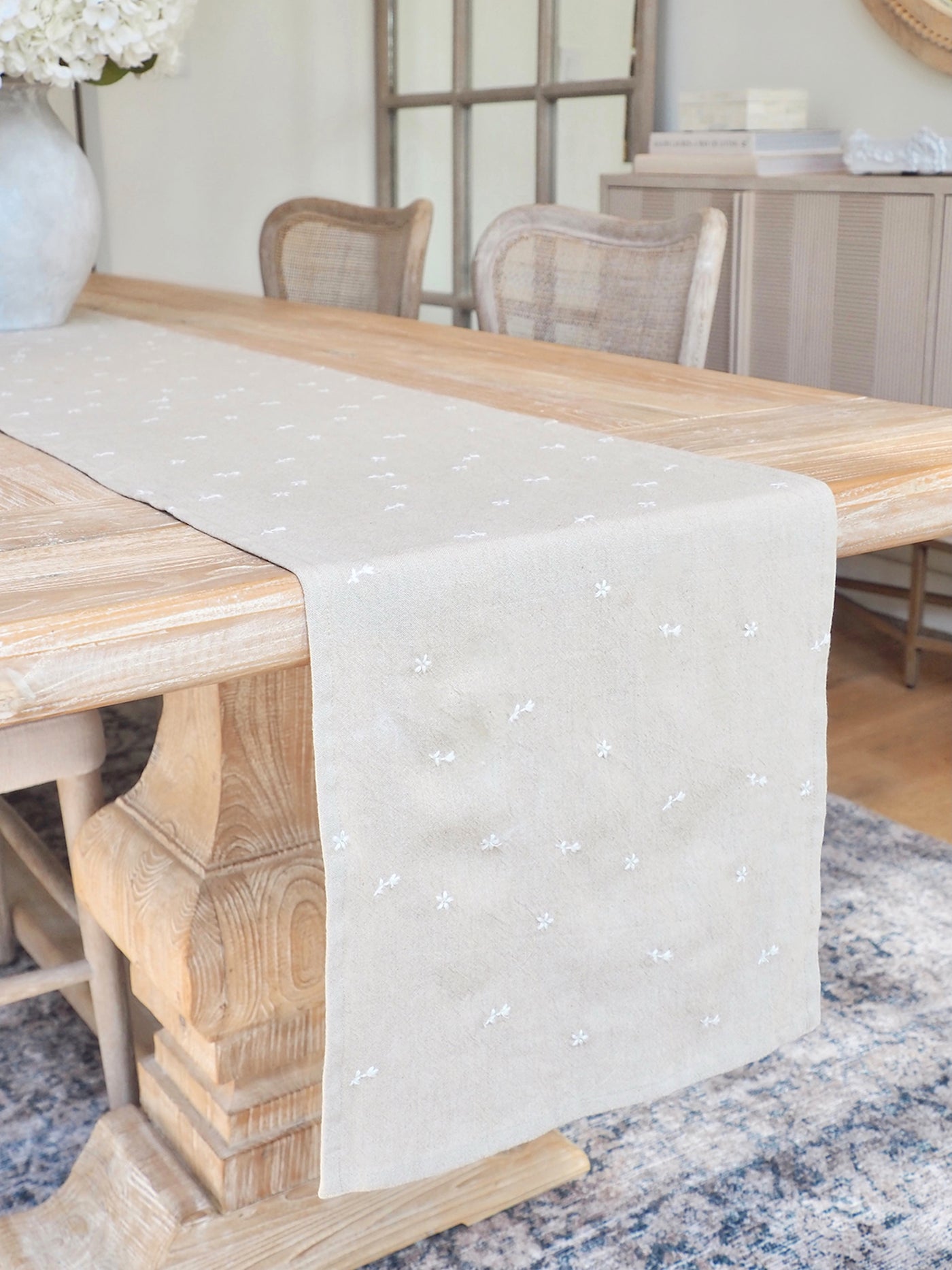 Embroidered Table Runner - The Cross Decor & Design