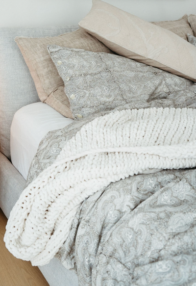 Lina Almond Pillow | 24x24 - The Cross Decor & Design