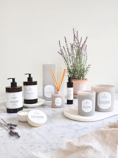 Lavender Rosemary 3 Wick Candle - The Cross Decor & Design