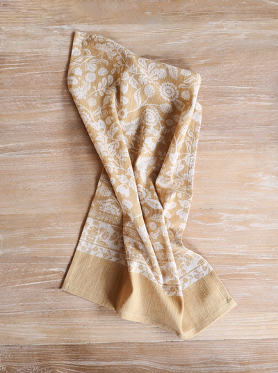 Yellow Floral Tea Towel - The Cross Decor & Design