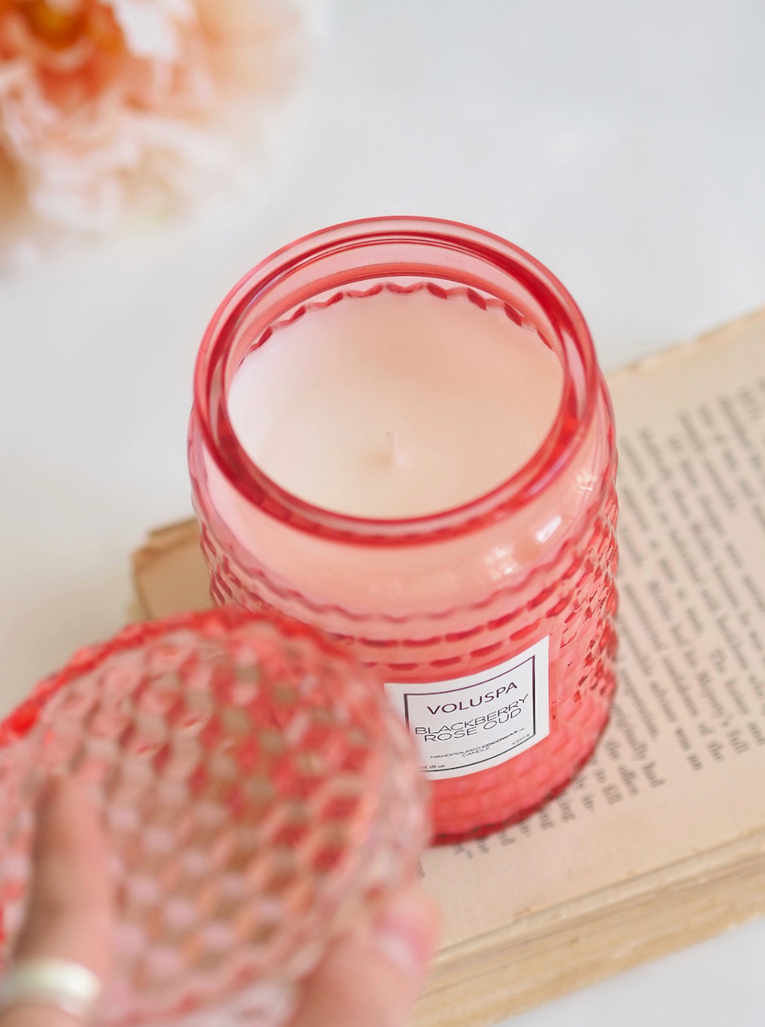 Blackberry Rose Oud Glass Jar Candle | Large - The Cross Decor & Design