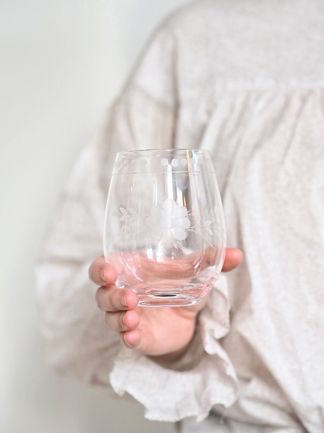 Belle Fleur Stemless Glass - The Cross Decor & Design