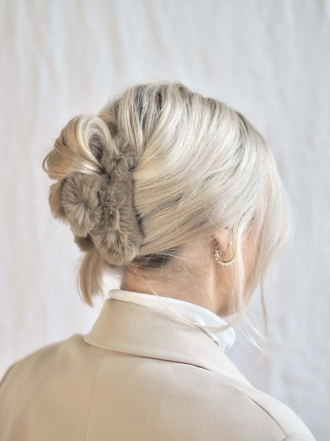 Fluffy Brown Hair Clip - The Cross Decor & Design