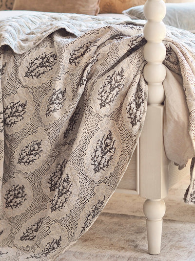 Winfleur Marigold Graphite Coverlet