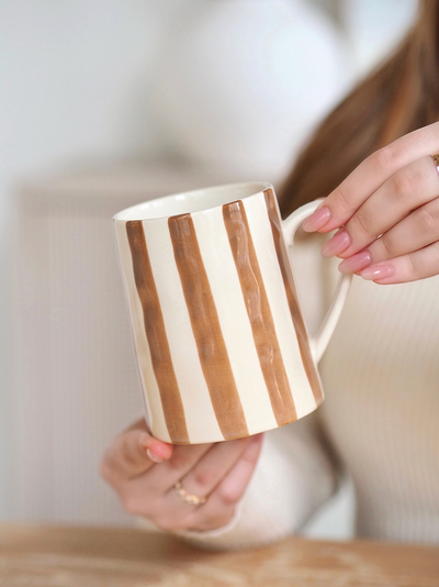 Nola Sand Stripe Mug - The Cross Decor & Design