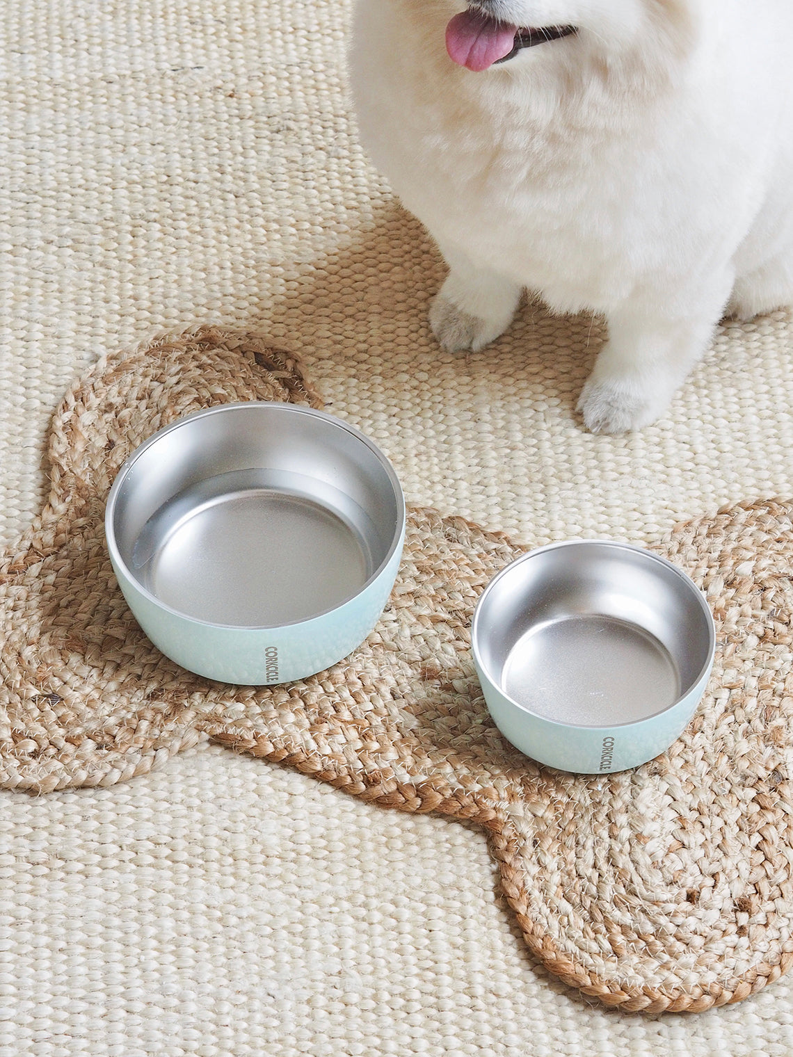 Powder Blue Dog Bowl