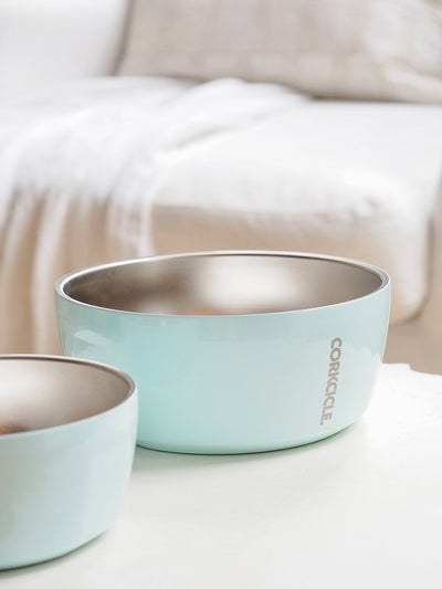 Powder Blue Dog Bowl - The Cross Decor & Design