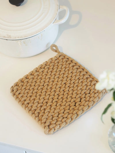 Crocheted Pot Holder - The Cross Decor & Design