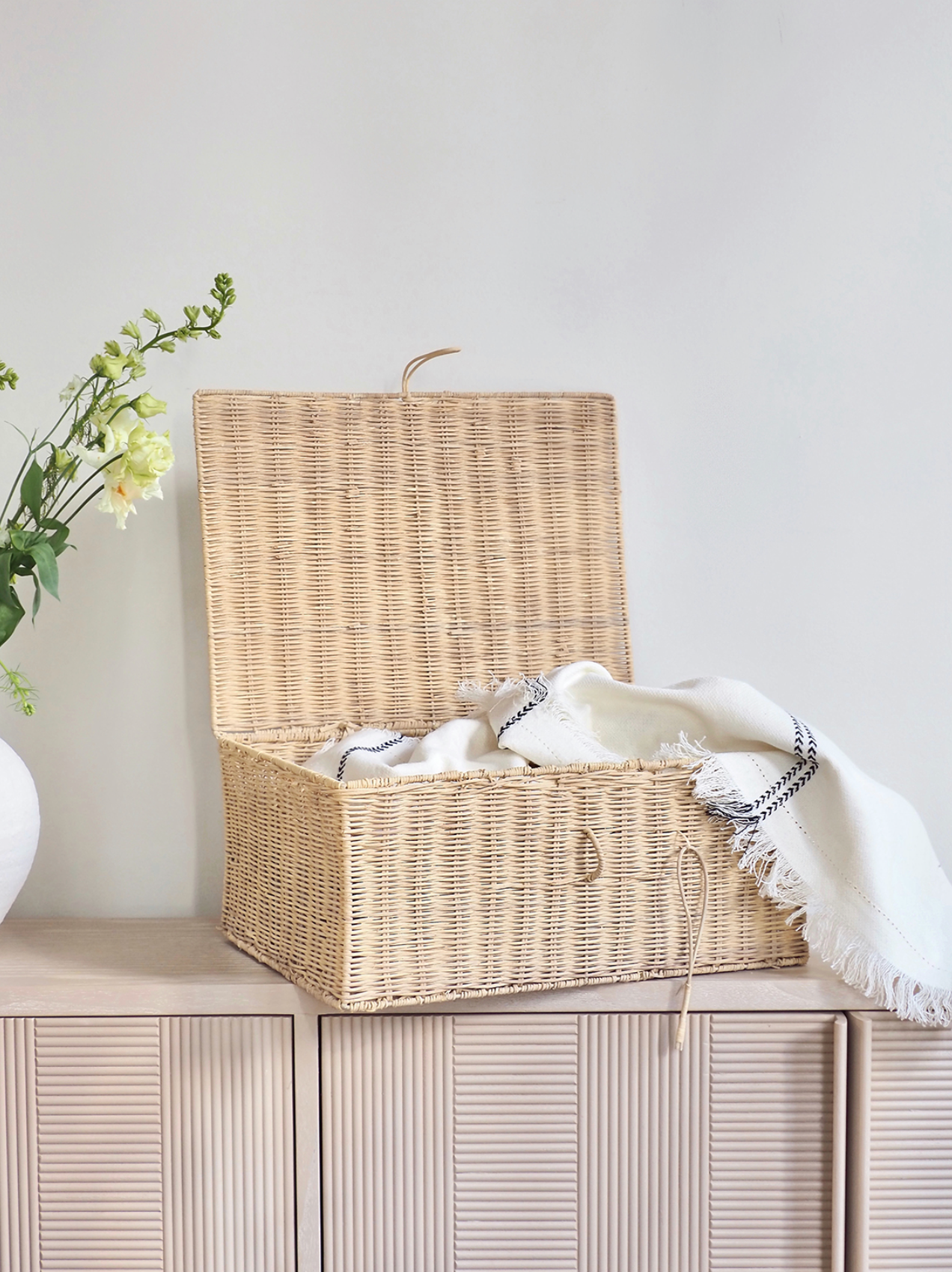 Cecilia Rattan Storage Box - The Cross Decor & Design