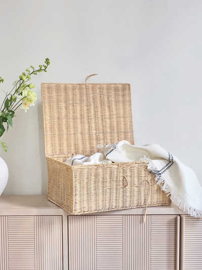 Cecilia Rattan Storage Box - The Cross Decor & Design