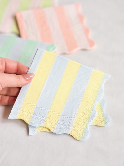Pastel Stripe Napkins - The Cross Decor & Design