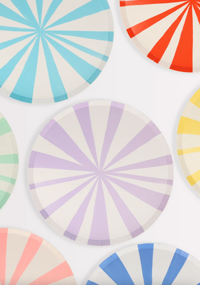 Mixed Stripe Side Plates - The Cross Decor & Design