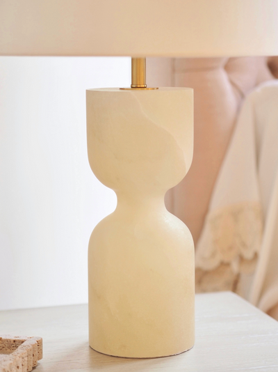 Misty Alabaster Table Lamp - The Cross Decor & Design