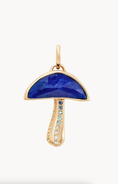 Night Gazer Mushroom Charm | 10K Gold - The Cross Decor & Design