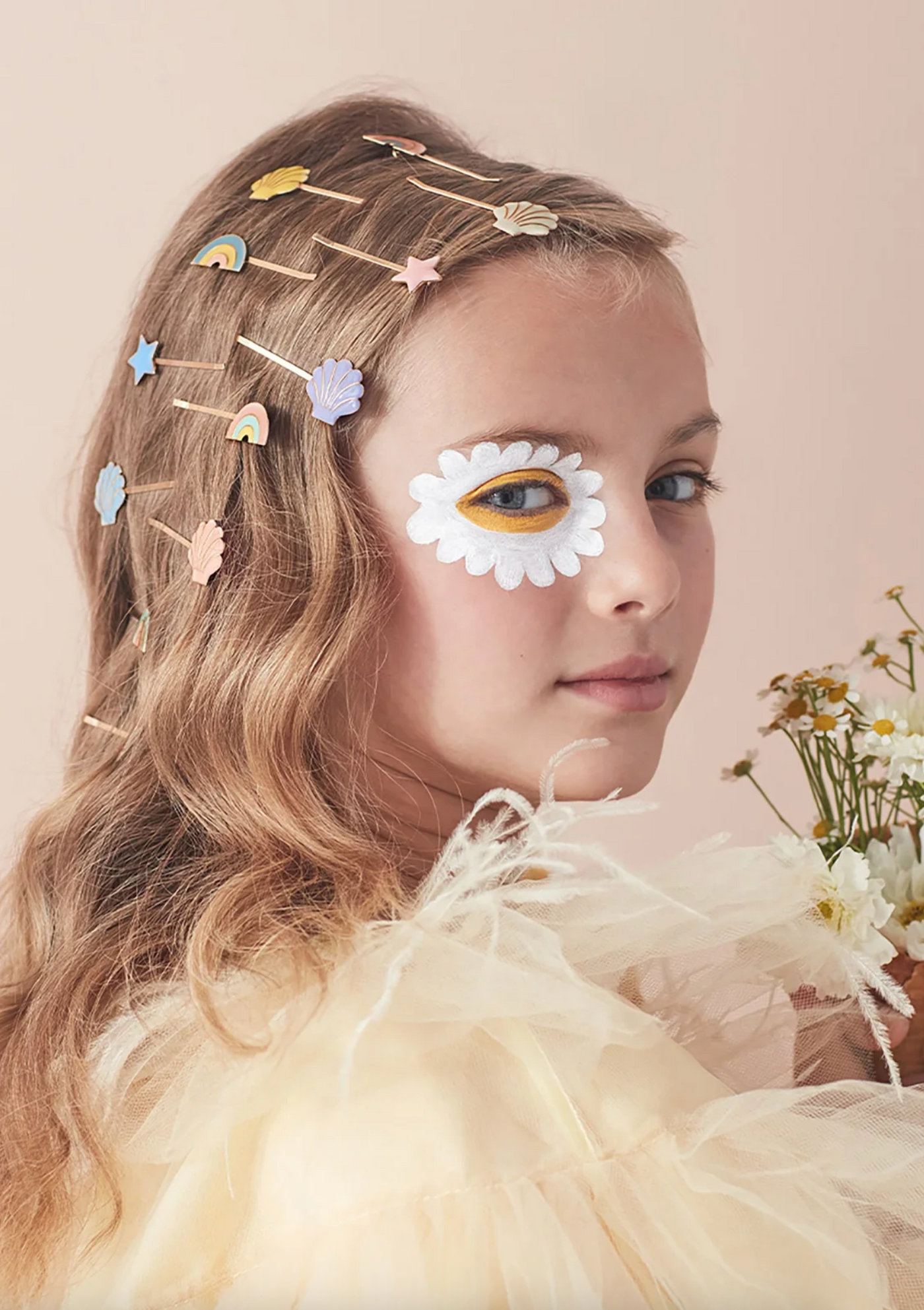 Enamel Shell Hair Slides - The Cross Decor & Design