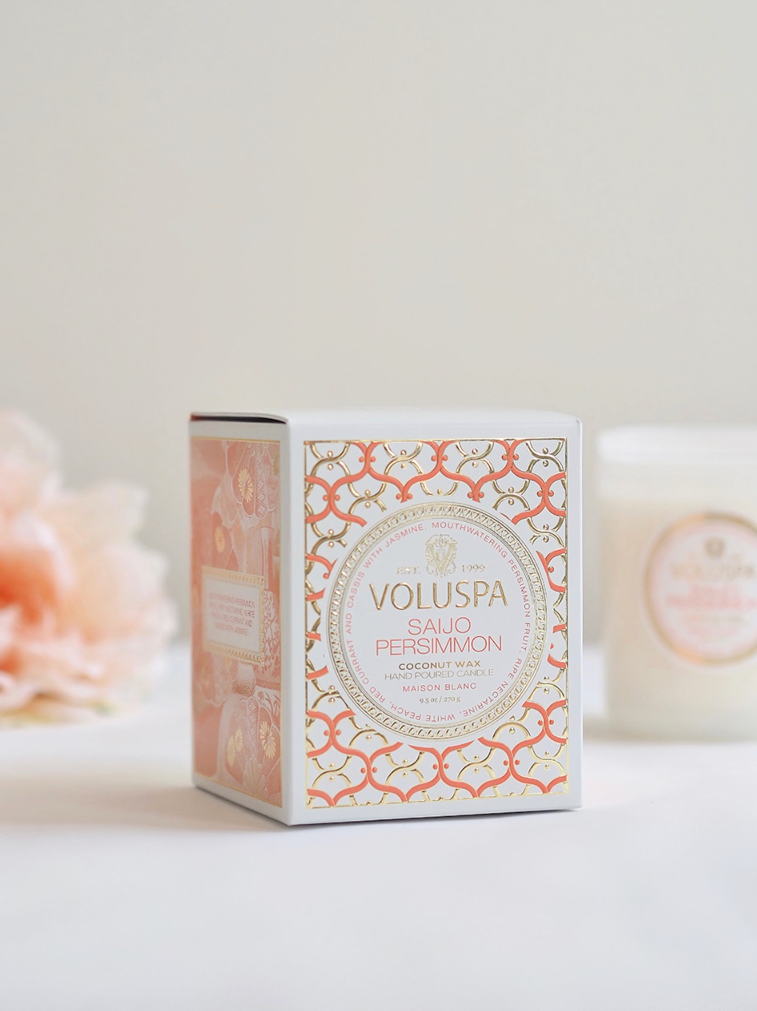 Saijo Persimmon Classic Boxed Candle - The Cross Decor & Design