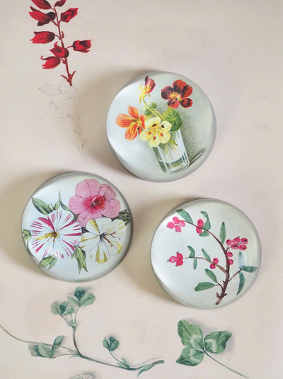 Painted Berry Dome Paperweight - The Cross Decor & Design