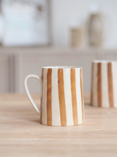Nola Sand Stripe Mug - The Cross Decor & Design