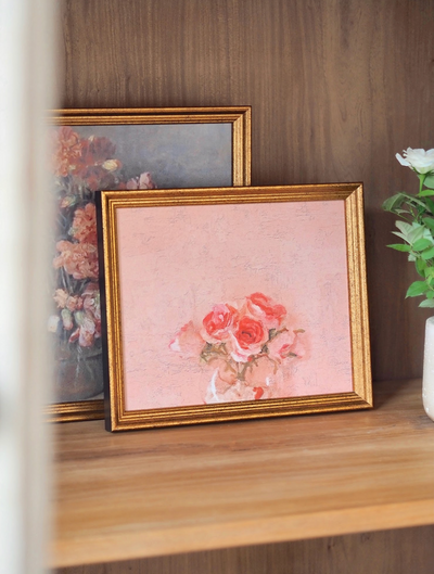 Blush Roses Framed Canvas Print | 8x10 - The Cross Decor & Design