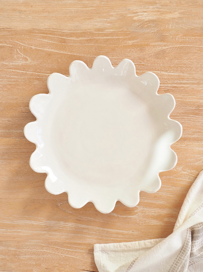 Nova Scalloped Serving Plate - The Cross Decor & Design