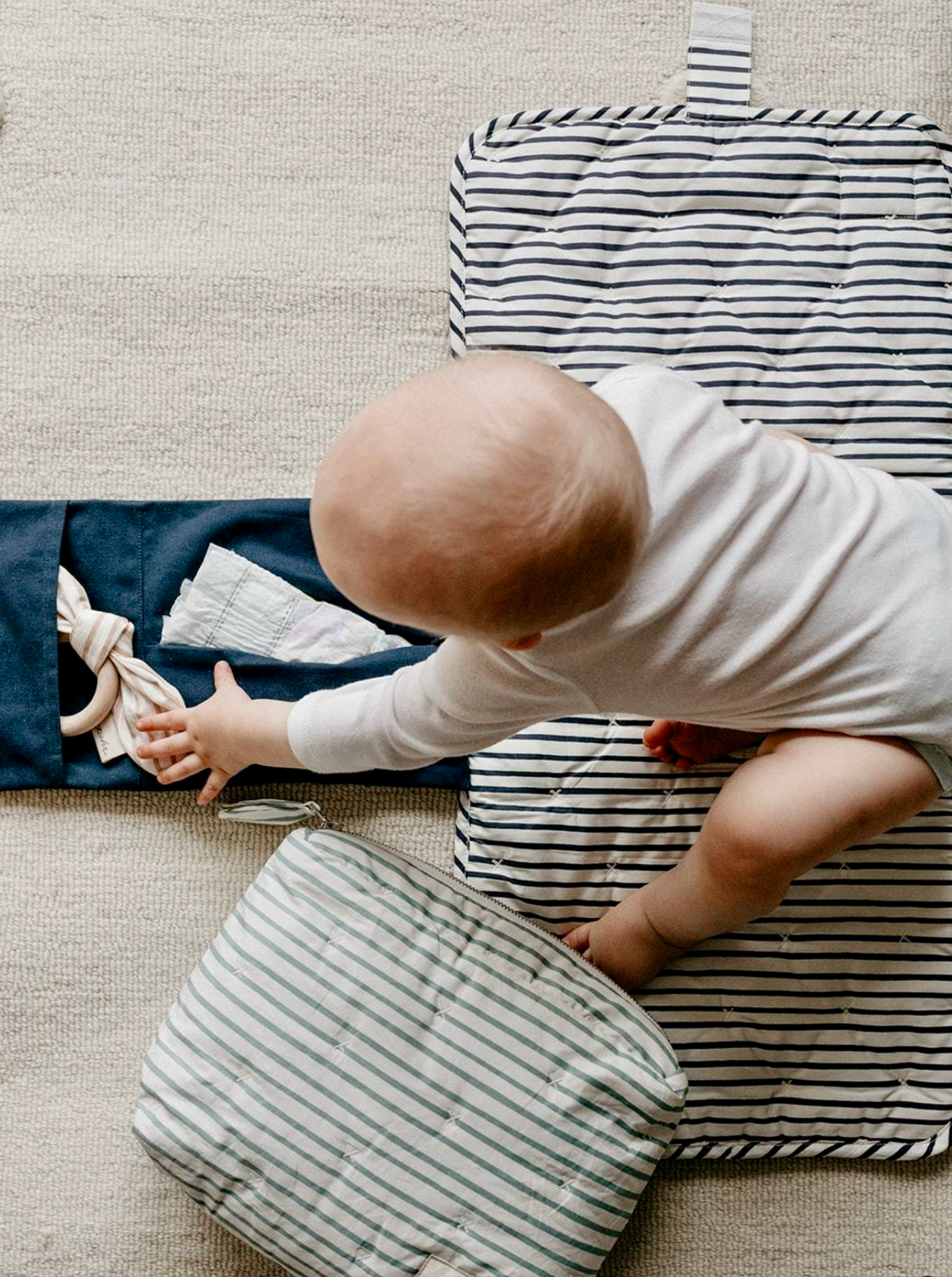 Navy Blue On the Go Portable Changing Pad