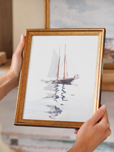 Sailboat Framed Canvas Print | 8x10 - The Cross Decor & Design