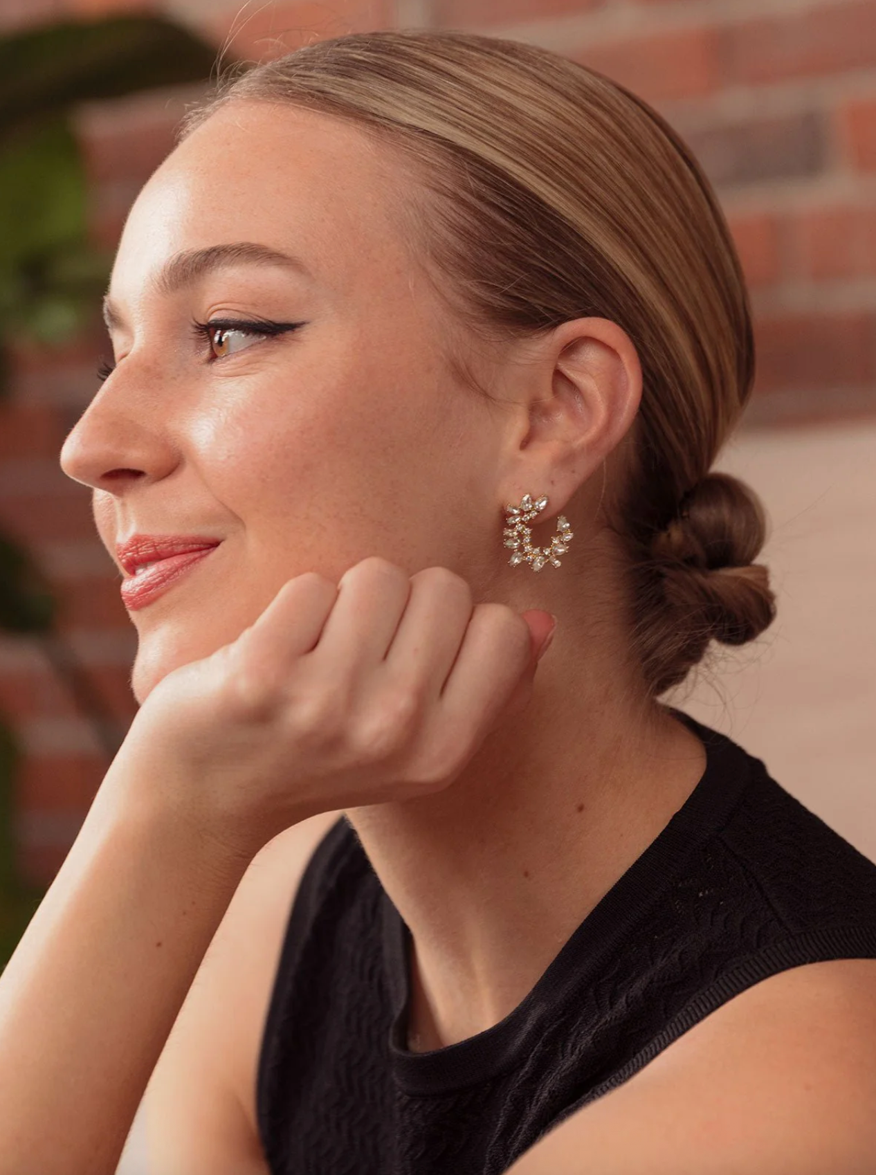 Lupe Crescent Studs - The Cross Decor & Design