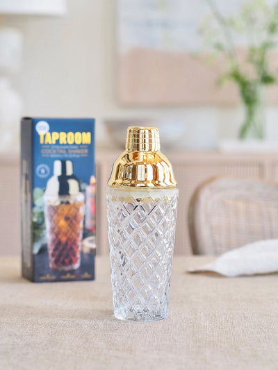 Gold Embossed Glass Shaker