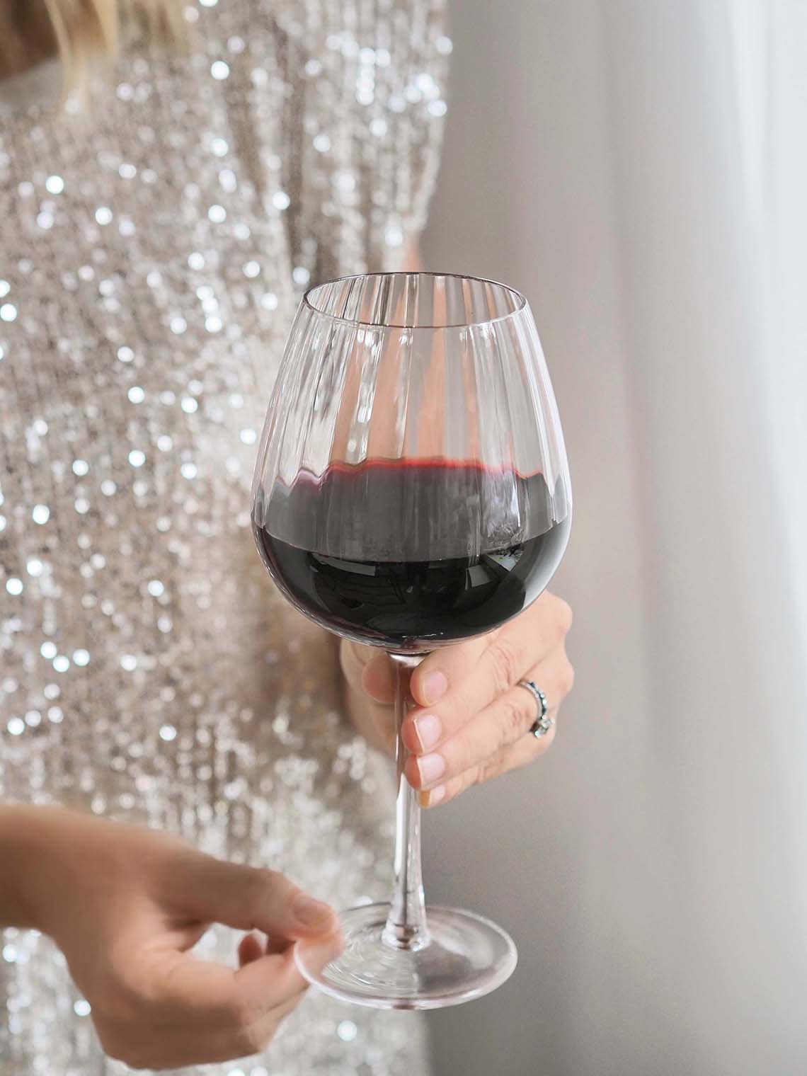 Sparkle Wine Glass - The Cross Decor & Design