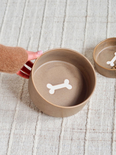 Bonely Brown Pet Bowls - The Cross Decor & Design