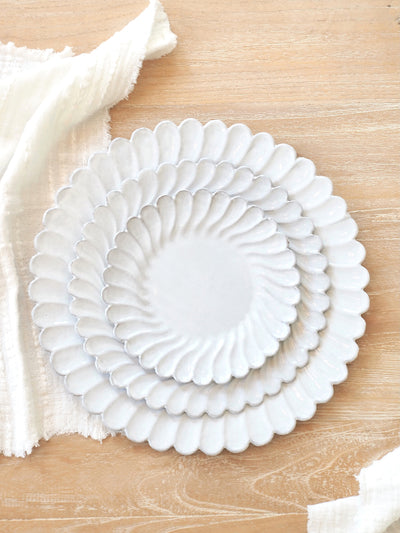 Astier De Villate | Peggy Scalloped Edge Plates - The Cross Decor & Design