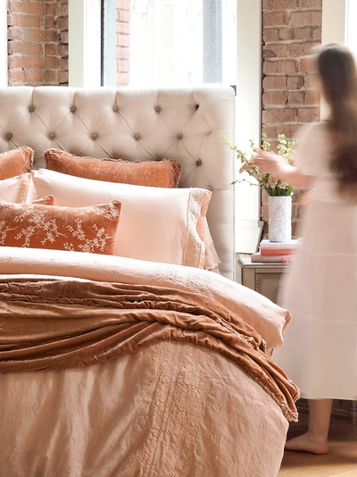 Bria Pearl Novola Lace Bedding - The Cross Decor & Design