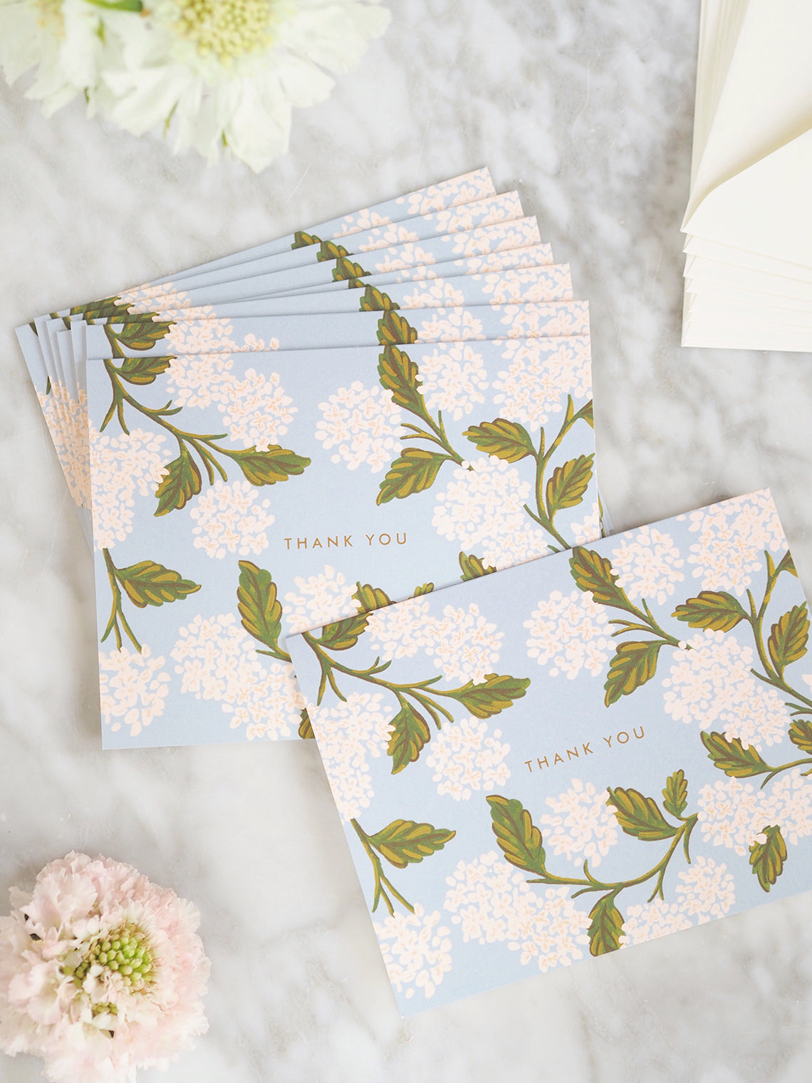Hydrangea Thank You Card Boxed Set - The Cross Decor & Design
