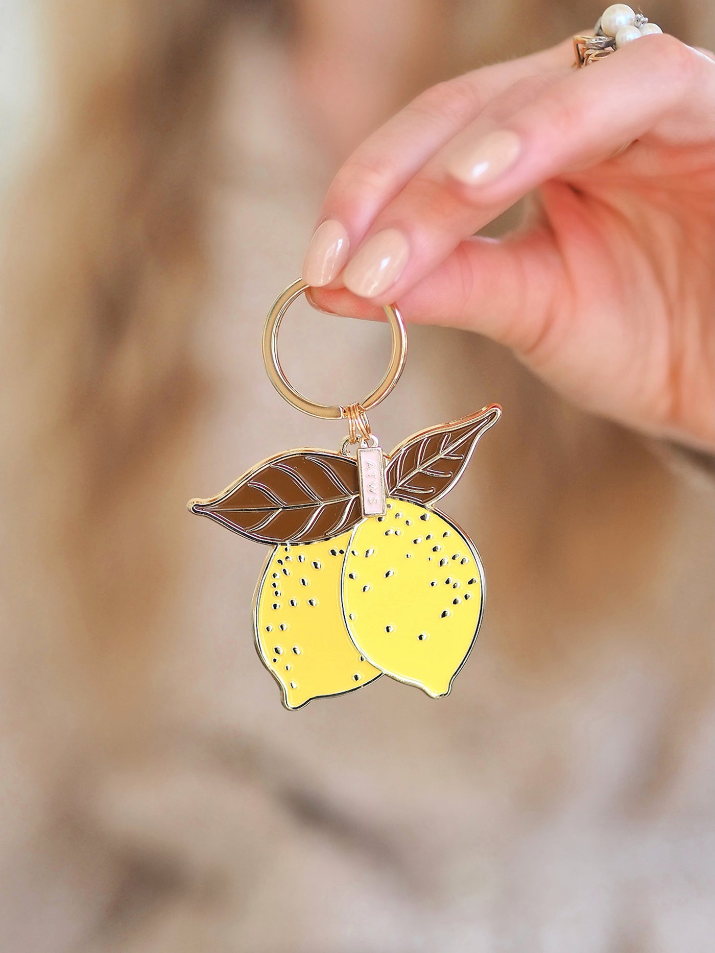 Lemon Keychain - The Cross Decor & Design