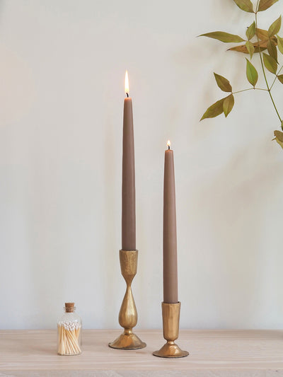 Twilight Nougat Taper Candle Set 12"