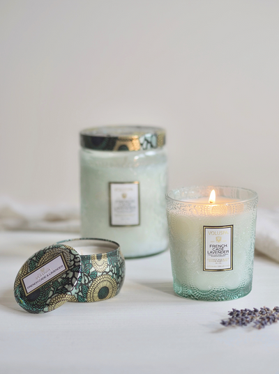 French Cade Lavender Boxed Candle - The Cross Decor & Design