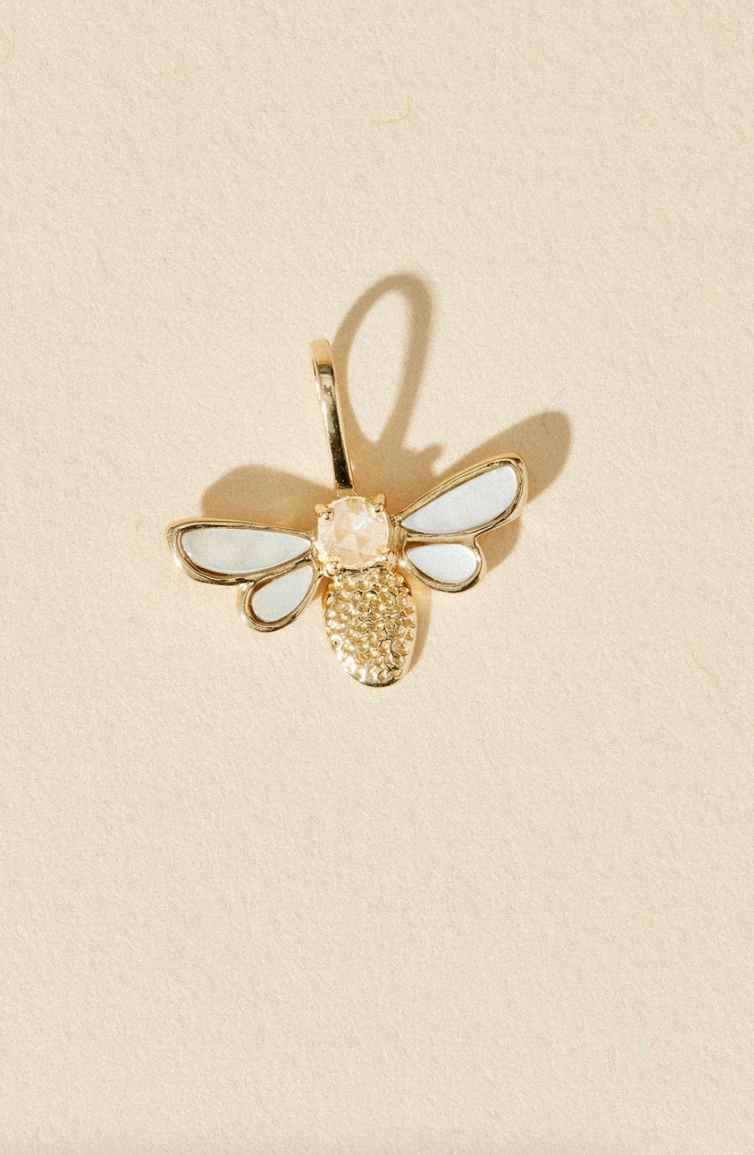 Honey Glow Bee Necklace | 10K - The Cross Decor & Design