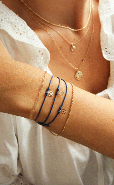 Tie Dye moonchild Contemplation Cord Bracelet - The Cross Decor & Design