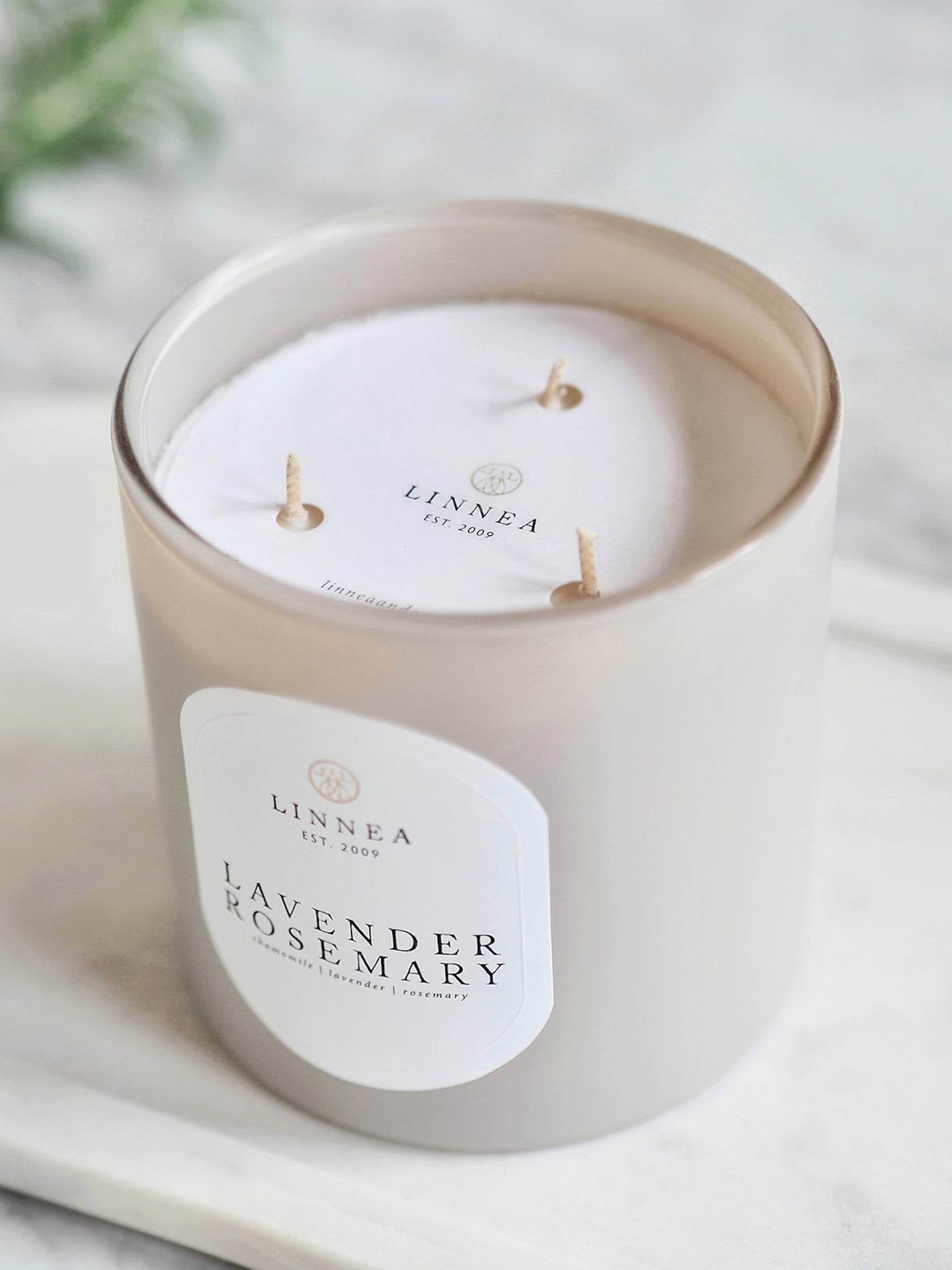 Lavender Rosemary 3 Wick Candle - The Cross Decor & Design