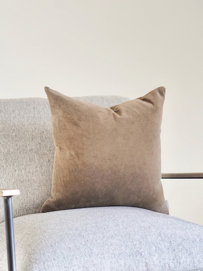 Vera Carob Velvet Pillow | 18x18 - The Cross Decor & Design