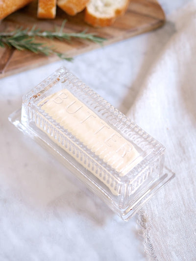 Glass Butter Dish - The Cross Decor & Design